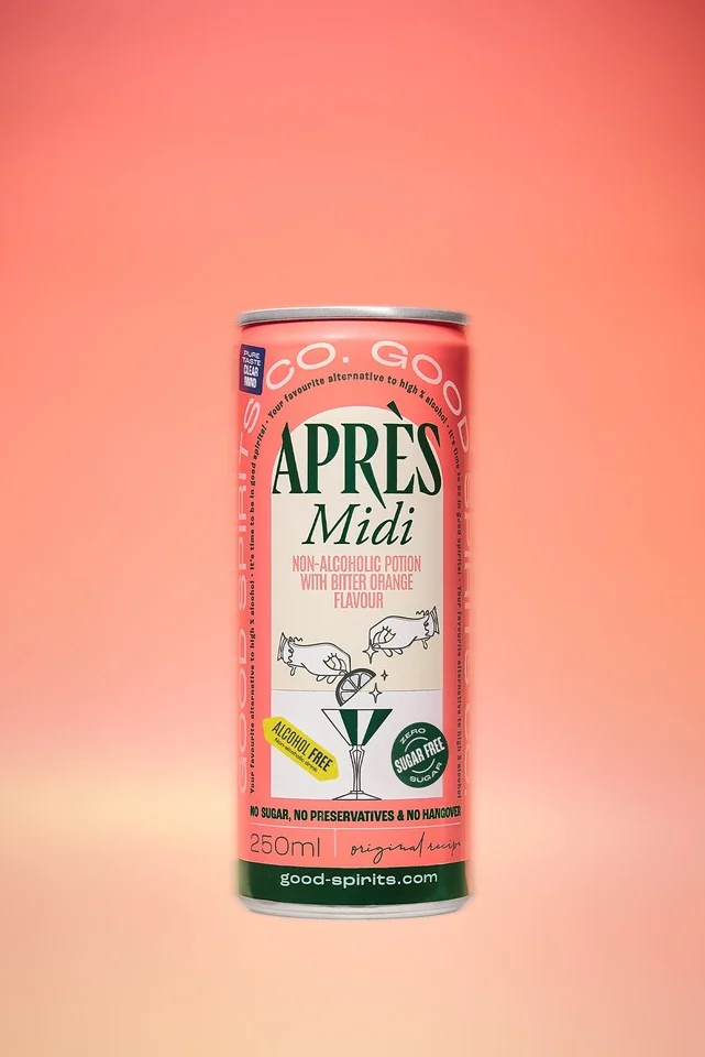 Après Midi can on a coral gradient